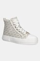 Πάνινα παπούτσια MICHAEL Michael Kors Evy High Top φλατ μπεζ 43F5EYFE5B.150