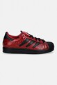 adidas Originals sneakersy skórzane Superstar II W HQ9302 czerwony SS26