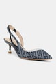 Liu Jo szpilki DEVA 09 tekstylny niebieski SA6023TX52394013