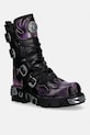 New Rock botki skórzane ITALI NEGRO, PULIK FUEGO LILA, REACTOR NEGRO nieocieplane fioletowy M.591.C41