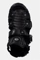 New Rock sandały damskie skórzane ITALI NEGRO, TANK CASCO NEGRO PIN LATERA czarny M.BIOS131.C2
