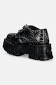 Obuwie New Rock półbuty skórzane GRABADO FUEGO PULIK ACERO CRUST NEGRO M.MILI253CCT.C1 czarny