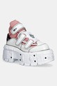 New Rock sneakersy skórzane CHAROL ARRUGADO BLANCO, NOBUCK ROSA, TANK pozostałe biały M.TANK008.C6