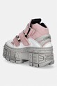 Obuwie New Rock VEGAN BLANCO ,ECOBAR ROSA, TANK CASCO P botki damskie M.WALL009.V3 różowy