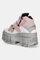 Obuwie New Rock VEGAN BLANCO ,ECOBAR ROSA, TANK CASCO P botki damskie M.WALL009.V3 różowy