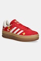 adidas Originals sneakersy Gazelle Bold tekstylny czerwony IH1921