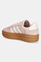 Obuwie adidas sneakersy zamszowe VL Court Bold IH9151 pomarańczowy