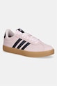 adidas sneakersy zamszowe VL Court 3.0 imitacja skóry licowej różowy JP7629