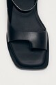 Alohas sandały z odkrytą piętą damskie skórzane Tebas czarny S101138.01