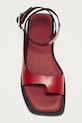Obuwie Alohas sandały damskie skórzane Tebas S101138.02 czerwony