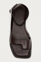 Obuwie Alohas sandały z odkrytą piętą damskie skórzane Tebas S101138.03 brązowy