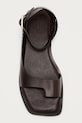 Obuwie Alohas sandały z odkrytą piętą damskie skórzane Tebas S101138.03 brązowy