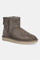 UGG śniegowce zamszowe W Classic Mini II brak zapięcia brązowy 1016222.DDRG