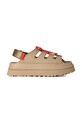 Кожаные сандалии UGG W Goldenglow Toggle каблук отсутствует бежевый 1179370.MDSD