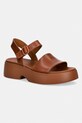 Camper sandały skórzane Tasha 5-8 cm brązowy K201659.011