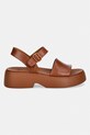 Camper sandały skórzane Tasha K201659.011 brązowy SS26