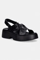 Camper sandały skórzane Tasha 5-8 cm czarny K201860.001