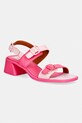 Camper sandały na słupku skórzane TWS K201739.007 różowy SS26