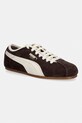 Puma sneakersy zamszowe Tackle imitacja skóry licowej brązowy 404456