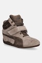 Puma sneakersy zamszowe Speedcat Wedge płaska brązowy 407878
