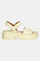 Camper sandale s platformom za žene od kože Tasha K201659.013 zlatna SS26
