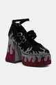 Koi Footwear γόβες Blazed Flames Strappy Heels μαύρο FG01