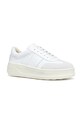 Δερμάτινα sneakers Geox D SPHERICA ECUB-2 D65WVA09B22C1352 λευκό SS26
