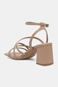 Obuwie Aldo sandały na słupku skórzane ESTHER 14039513 beżowy