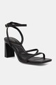 Aldo sandały z odkrytą piętą skórzane STELLARE czarny 13922138