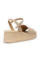 Obuwie Geox espadryle na koturnie damskie skórzane D ALEMERIA D651KB02211C6738 beżowy