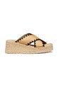 Geox espadryle na koturnie damskie D ALEMERIA beżowy D651KC00011C6182
