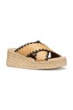 Geox espadryle na koturnie damskie D ALEMERIA D651KC00011C6182 beżowy SS26