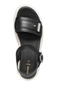 Geox sandały na płaskim obcasie damskie skórzane AACTERSB D670NB00043C9999 czarny