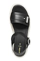 Geox sandały na płaskim obcasie damskie skórzane AACTERSB D670NB00043C9999 czarny