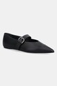 Weekend Max Mara baleriny skórzane Wkagel czarny 2615521054600.BLACK