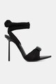 Le Silla sandały na szpilce Sandalo Numa 6688F100BXPPNEM001 czarny SS26