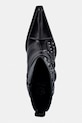 New Rock botki damskie skórzane NOMADA NEGRO LUX , BOX PLANE, BULL ACERO czarny M.7919.S1