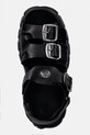 New Rock sandały skórzane TANK LEATHER BLACK, TOWER NEGRO + LATER czarny M.BIOS101SF.C1