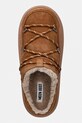 Moon Boot kapcie zamszowe MB PARK SLIPPER brązowy 80D2470210.M008