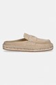 HUGO espadrilky s otvorenou pätou dámske semišové Brinn 50563734.277 béžová SS26