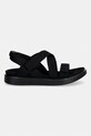 Sandale od brušene kože Ecco Soft Sandal W 238813.02001 crna SS26