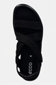 Sandale od brušene kože Ecco Soft Sandal W crna 238813.02001