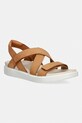 Πέδιλα nubuck Ecco Soft Sandal W άλλο καφέ 238813.02021