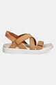 Πέδιλα nubuck Ecco Soft Sandal W 238813.02021 καφέ SS26