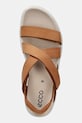Πέδιλα nubuck Ecco Soft Sandal W καφέ 238813.02021