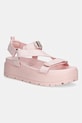 Guess sandale s platformom za žene FETTA roza FLJFTT.DEN03.PINK