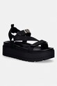 Guess σανδάλια Στην πλατφόρμα Γυναικεία FETTA μαύρο FLJFTT.FAL03.BLACK
