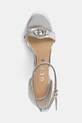 Guess sandály na vysokém podpatku KABRINAA stříbrná FLJKBB.LEL03.SILVE