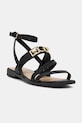 Guess sandały damskie skórzane RULA czarny FLJRUL.LEA03.BLACK