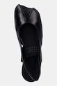 MM6 Maison Margiela sandały z odkrytą piętą damskie skórzane czarny S59WP0212.P3628.T8013